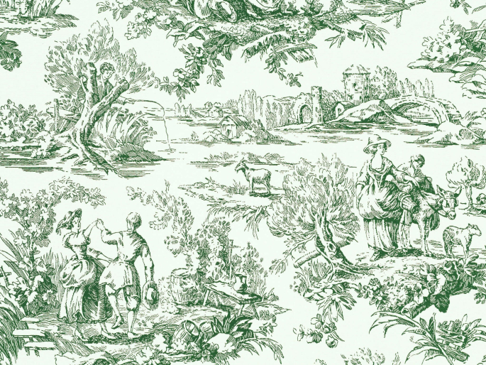 Little Greene Lovers' Toile - Puck