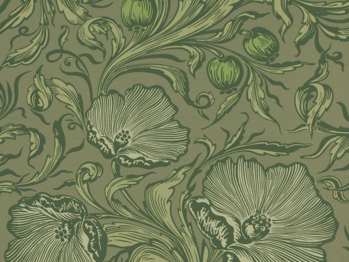 Little Greene Poppy Trail - Sage Green