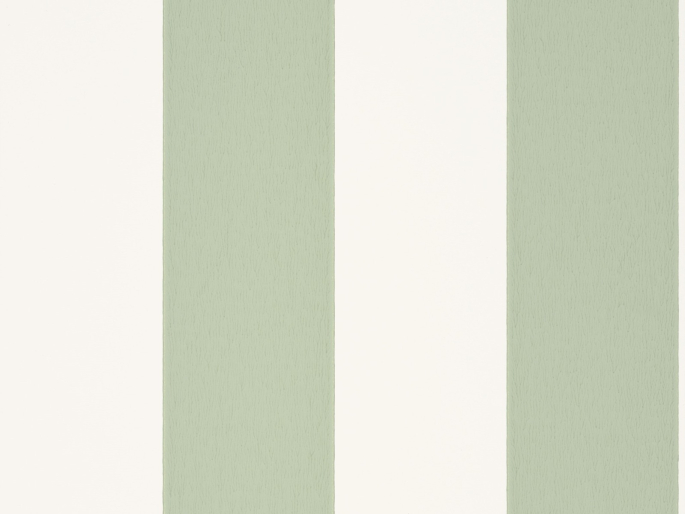 Little Greene behang Broad Stripe Pea Green
