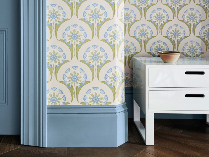 Little Greene Hencroft - Blue Primula