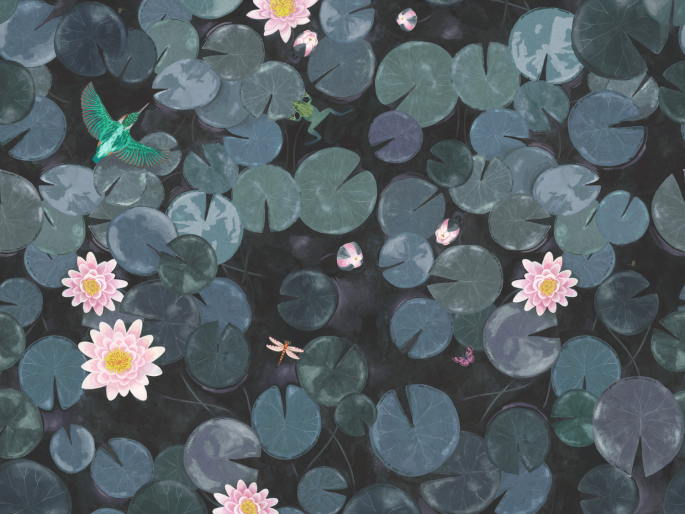 Little Greene Lily Pads - Hicks' Blue