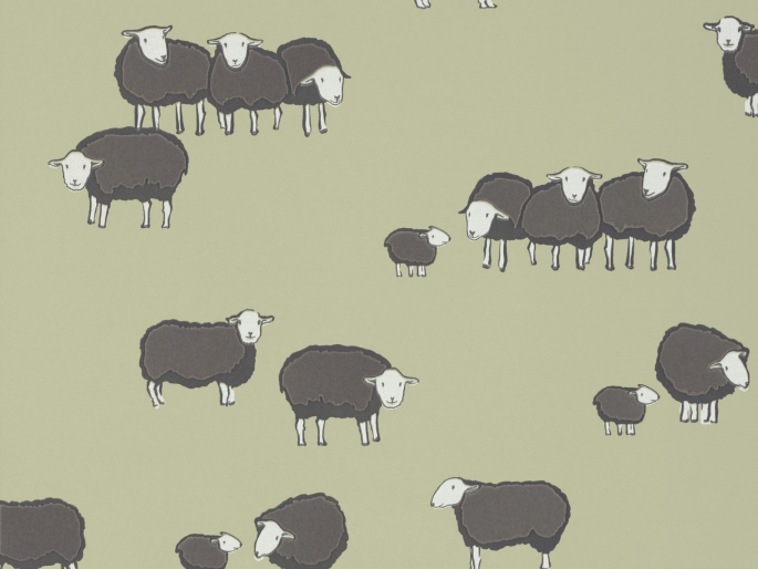 Little Greene behang Nip & Lassie Kitchen Green