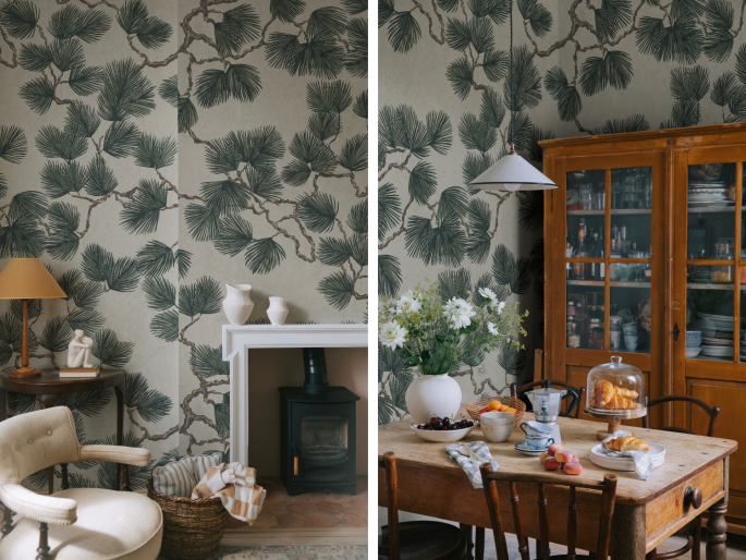 Sandberg Pine Mural - Green