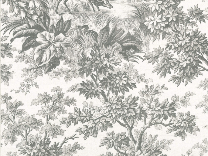 Little Greene Stag Toile - Moss