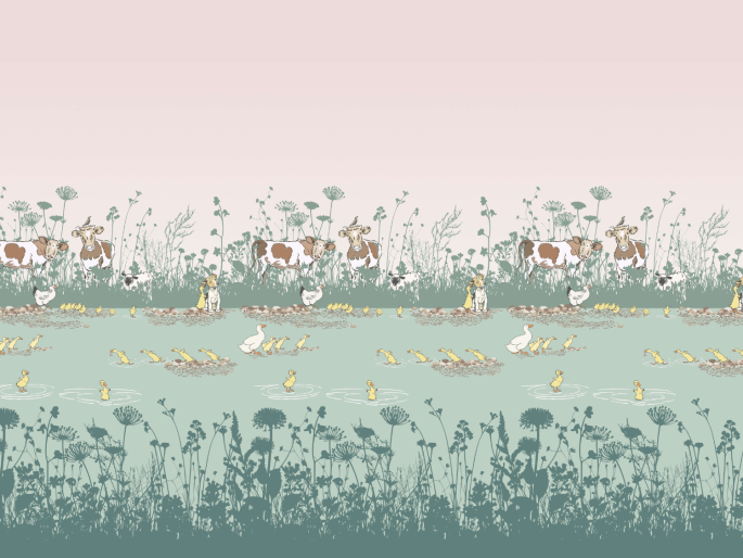 Little Greene behang Riverside Capers Quack