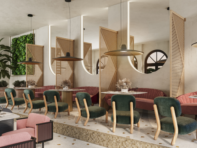 Roomdivider Shibuya - Blanke lak - 255 cm