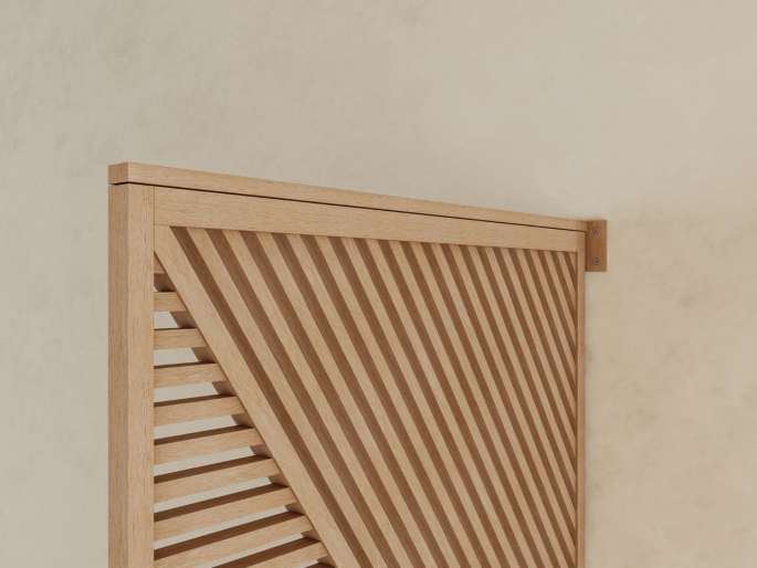 Roomdivider Shibuya - Blanke lak - 255 cm