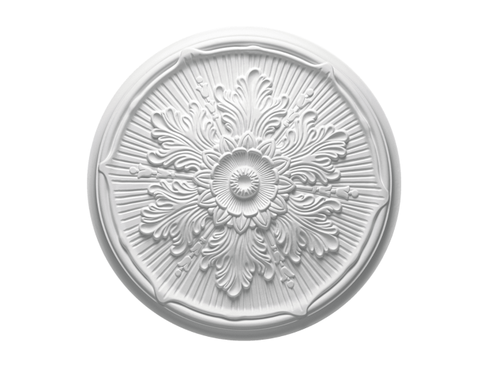 Plafondornament in barok stijl met bloemen