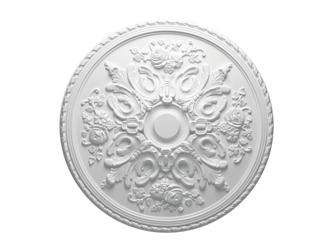 Elegant plafondrozet met rozenmotieven voor luxe interieur