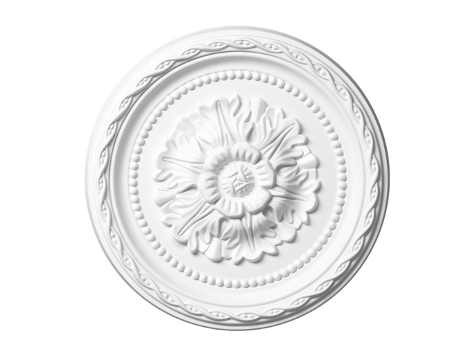 Klein plafondornament met bloemen