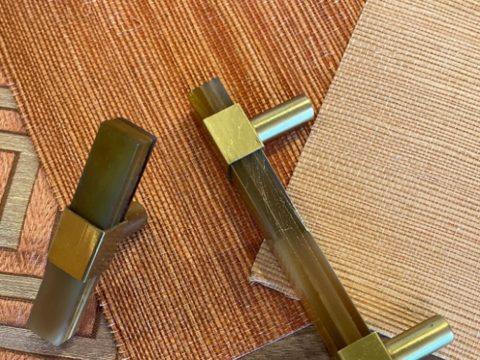 Catchii sisal behang Roze Champagne - S015