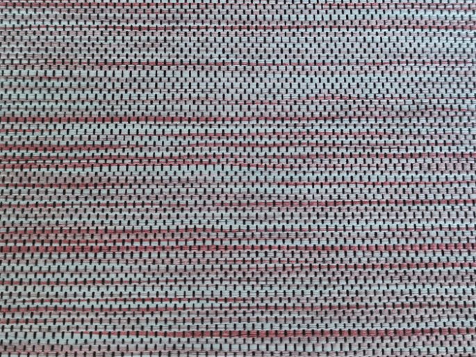 Catchii weave behang Gray Lines met Bordeaux - W027