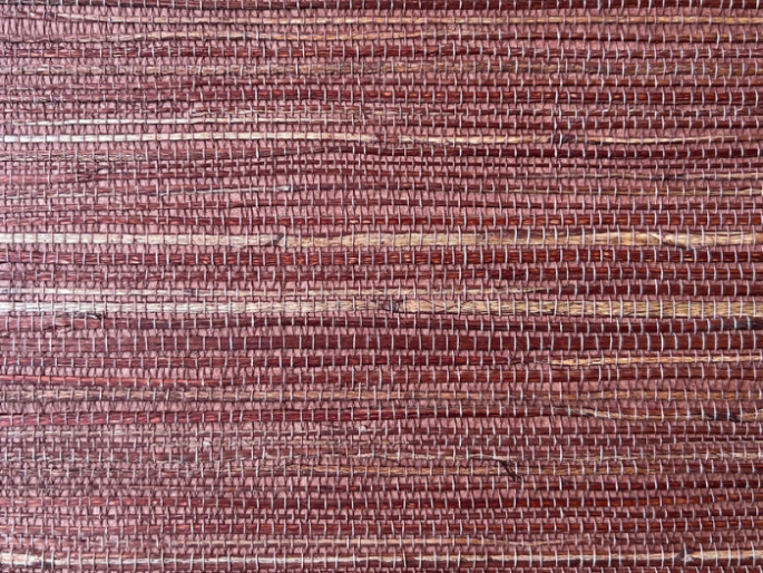 Catchii zeegras behang Roodbruin - Z005