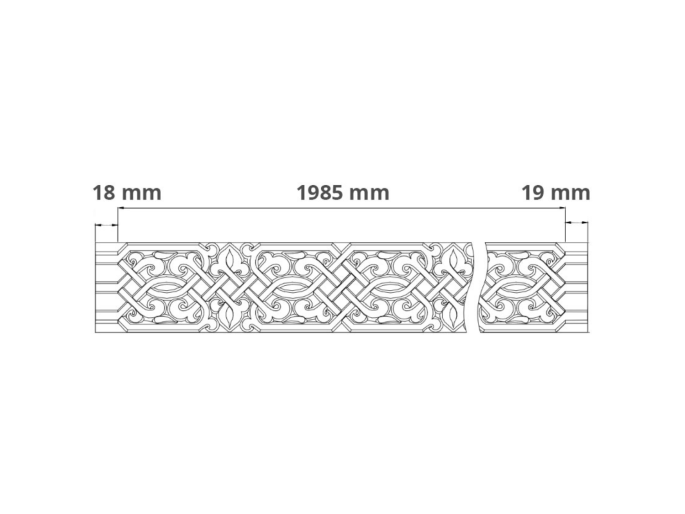 Gaudi flexibele sierlijst 1.51.503