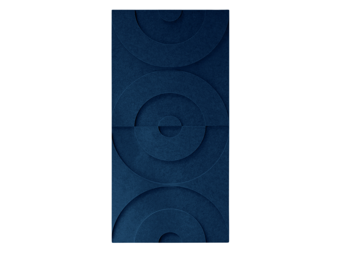 Maeven Art akoestische 3D panelen Maya II - Navy Blue (set van 2)