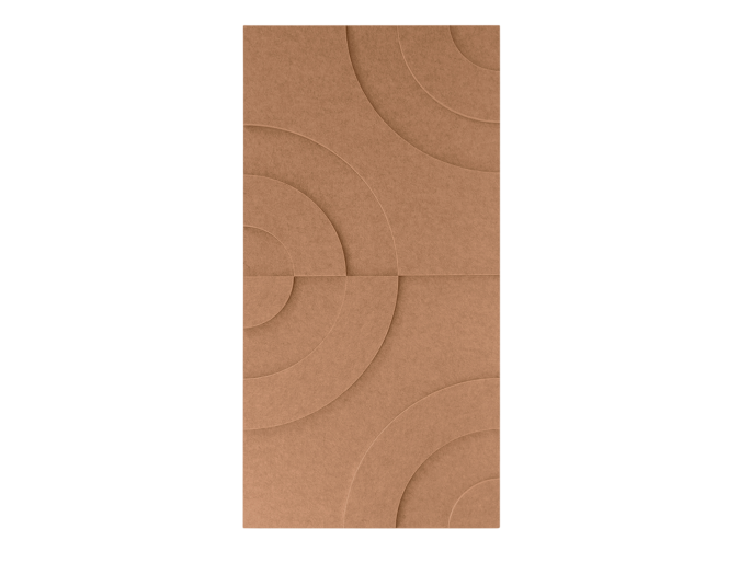 Maeven Art akoestische 3D panelen Maya III - Cognac (set van 2)