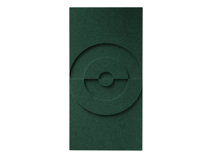 Maeven Art akoestische 3D panelen Maya VI - Deep Green (set van 2)