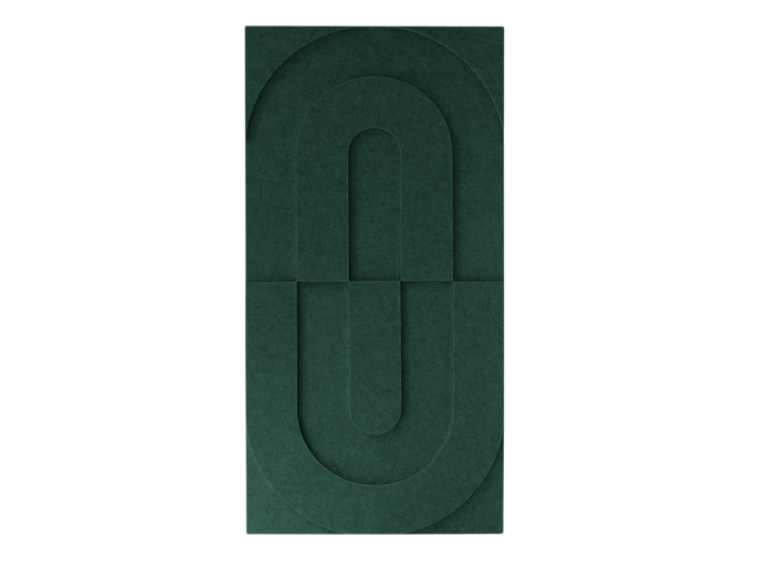 Maeven Art akoestische 3D panelen Maya VII - Deep Green (set van 2)