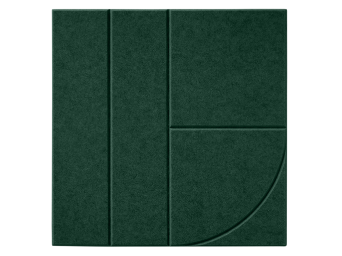 Maeven Art akoestisch paneel Sadé VIII - Deep Green