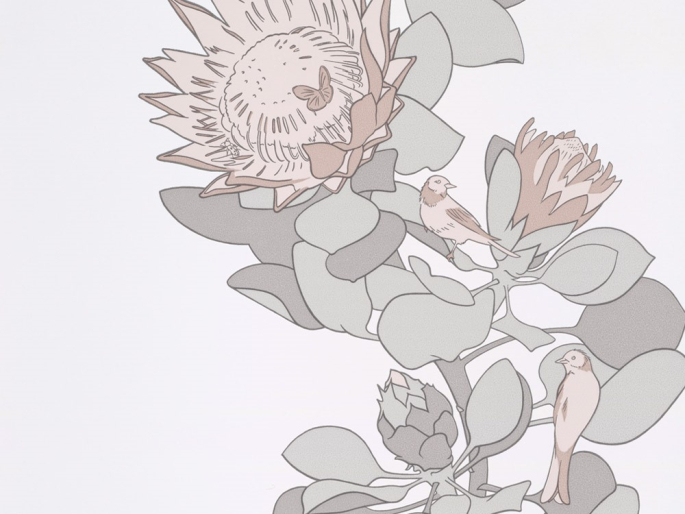 Paint & Paper Library Protea Trail - Salt