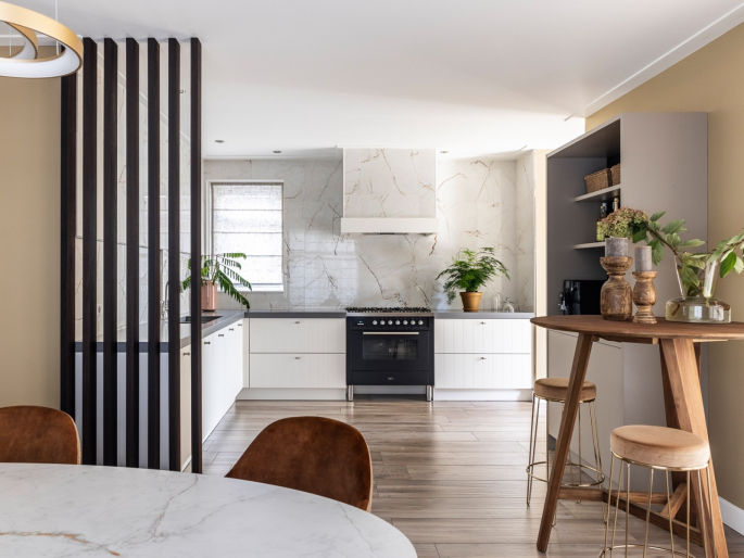 Roomdivider gerookt eiken