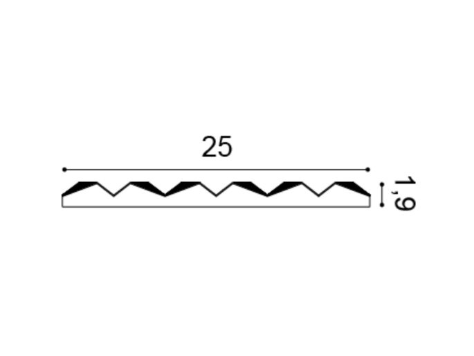 Orac wandpaneel W112 - Ridge