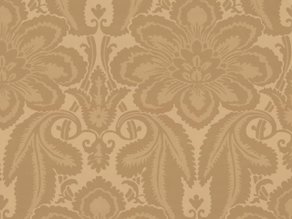 Albemarle Street - Gold behang Little Greene met klassiek patroon