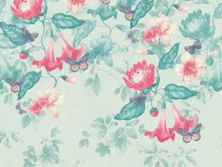 Bloemenbehang Asterid - Island van Little Greene