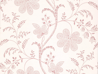 Licht roze bloemenbehang Bedford Square - Hellebore van Little Greene