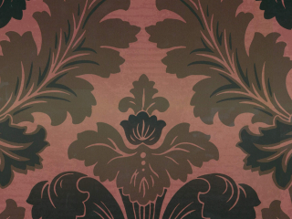 Engels behang met rode kleur Bonaparte - Red Gold van Little Greene