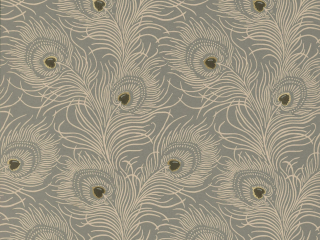 Taupe kleurig behang Carlton House Terrace - Slate van Little Greene 