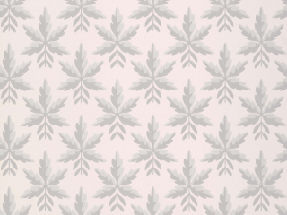 Licht roze behang met grijze bladeren van Little Greene Clutterbuck - Puce