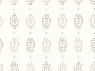 Cones - Lint behang van Little Greene met wit/beige achtergrond