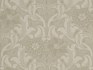 Dahlia Scroll - French Grey