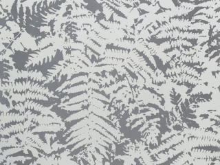Fern - Sage Blue behang van Little Greene met grote varen bladeren