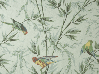 Bhenag met een groene tint met gekleurde vogels Great Ormond Street - Verditure 