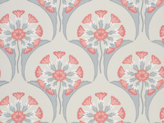 Little Greene bloemen behang Hencroft - Bone China