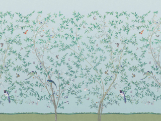 Belton Scenic - Pavilion behang van Little Greene