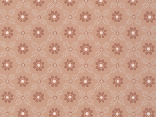 Little Greene behang met verschillende roze tinten in bloemen en bladeren Ditsy Block - Masquerade