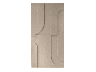 Maeven Art akoestische 3D panelen Maya I - Beige (set van 2)