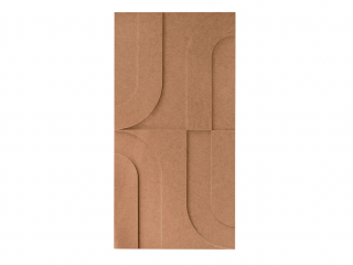 Maeven Art akoestische 3D panelen Maya I - Cognac (set van 2)