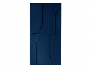 Maeven Art akoestische 3D panelen Maya I - Navy Blue (set van 2)