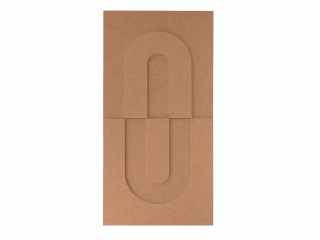 Maeven Art akoestische 3D panelen Maya IV - Cognac (set van 2)