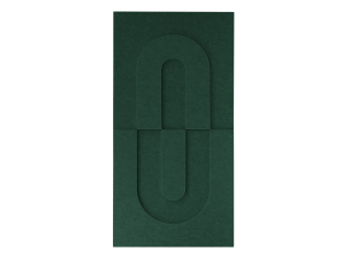 Maeven Art akoestische 3D panelen Maya IV - Deep Green (set van 2)