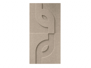 Maeven Art akoestische 3D panelen Maya V - Beige (set van 2)