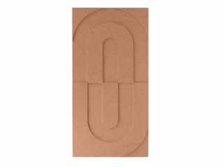 Maeven Art akoestische 3D panelen Maya VII - Cognac (set van 2)