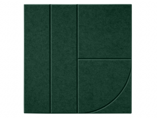Maeven Art akoestisch paneel Sadé VIII - Deep Green