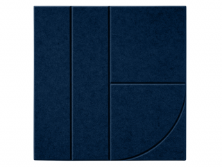 Maeven Art akoestisch paneel Sadé VIII - Navy Blue
