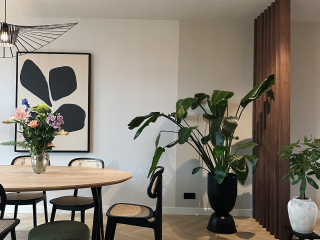 Roomdivider walnoot