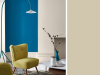 Little Greene - Slaked Lime Deep 150 op de wand en plinten van de woonkamer
